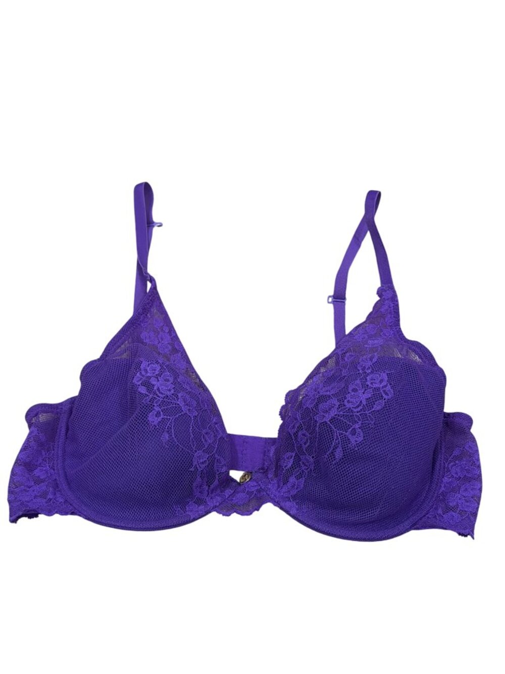 Natori 20110 Feathers Full Contour Purple Lace Underwire Bra 34C